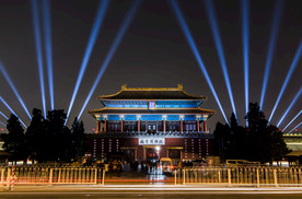 夜色下的故宫美景
