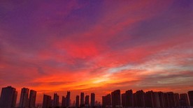 晚霞漫天