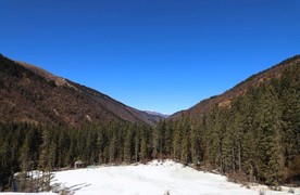 九寨沟冬景