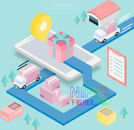 2.5d扁平ai矢量图