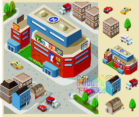 2.5d卡车eps矢量图