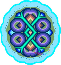 绣花图案eps模板下载