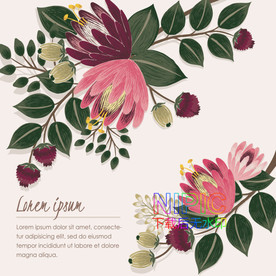 婚礼邀请函eps图形