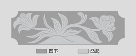 石刻石雕花纹矢量图