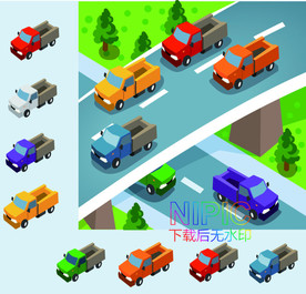 2.5d卡车eps矢量格式