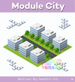 2.5d建筑eps素材文件