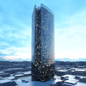 C4D模型大夏大楼建筑摩天大夏