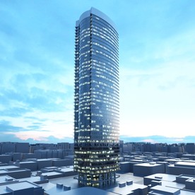 C4D模型大夏大楼建筑摩天大夏