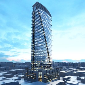 C4D模型大夏大楼建筑摩天大夏