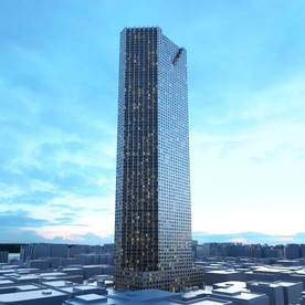 C4D模型大夏大楼建筑摩天大夏