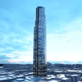 C4D模型大夏大楼建筑摩天大夏