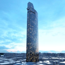 C4D模型大夏大楼建筑摩天大夏