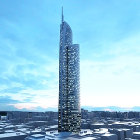 C4D模型大夏大楼建筑摩天大夏