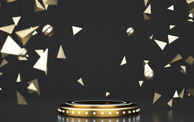 C4D模型黑金风格电商立体场景