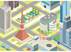 2.5d城市ai矢量图