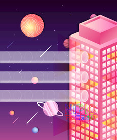 夜晚ai矢量格式