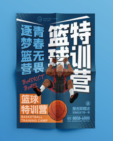 蓝旗海报