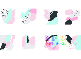 抽象插画eps模板下载