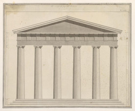 罗马神殿建筑图纸