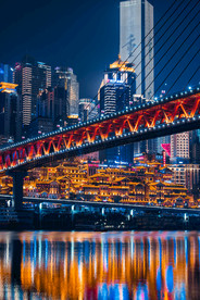 重庆城市夜晚灯光