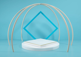 清新几何c4d背景图片简约海报