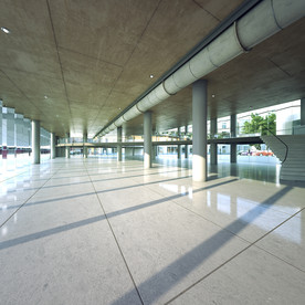 C4D 模型建筑室内大厅大堂