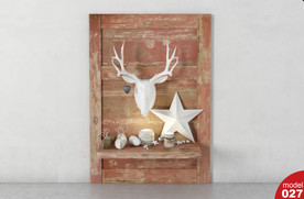 C4D模型木质木头装饰墙儿童