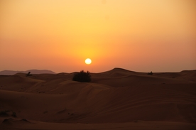 沙漠夕阳