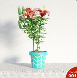 3DMAX模型植物花卉景观