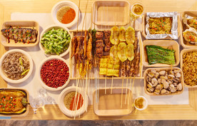 烧烤店烤肉烤串