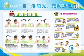 预防近视展板