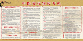 中医文化宣传栏
