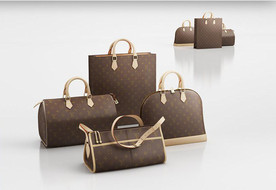 C4D模型行李箱女包