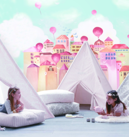 儿童房壁画效果图