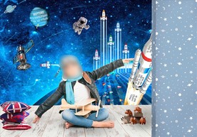 儿童房壁画效果图 PSD分层