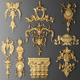 3DMAX模型室内装修欧式雕花