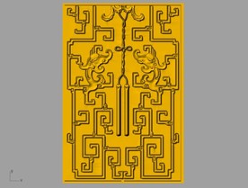 CAD浮雕装饰立体画