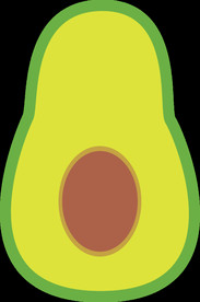 卡通 牛油果