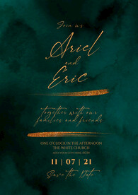 婚礼 水彩 请柬 菜单