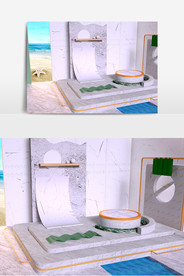 C4D模型 风格电商立体场景