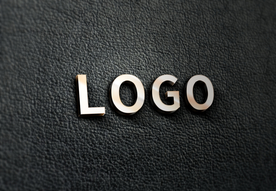 立体金属效果logo样机