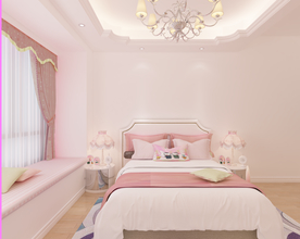 公主房效果图 PSD分层免抠