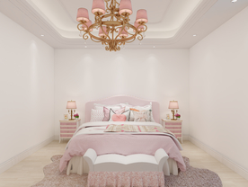 公主房效果图 PSD分层免抠