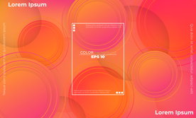 抽象彩色元素渐变时尚海报图片