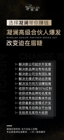 简约 黑金海报