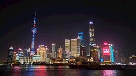 上海外滩陆家嘴夜景图片