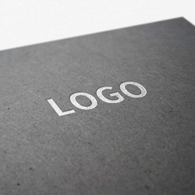 烫银纸张宣传页logo样机