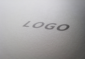 烫银logo样机