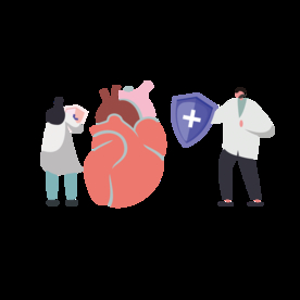 医疗健康医生护士场景元素插画