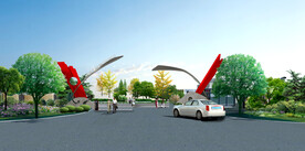 户外大门效果图